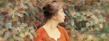 Theodore Robinson Werke - Lady in Red Theodore Robinson